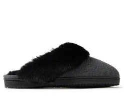 Slippers|Slippers>Dearfoams Dahlia Rib Knit Scuff Slippers