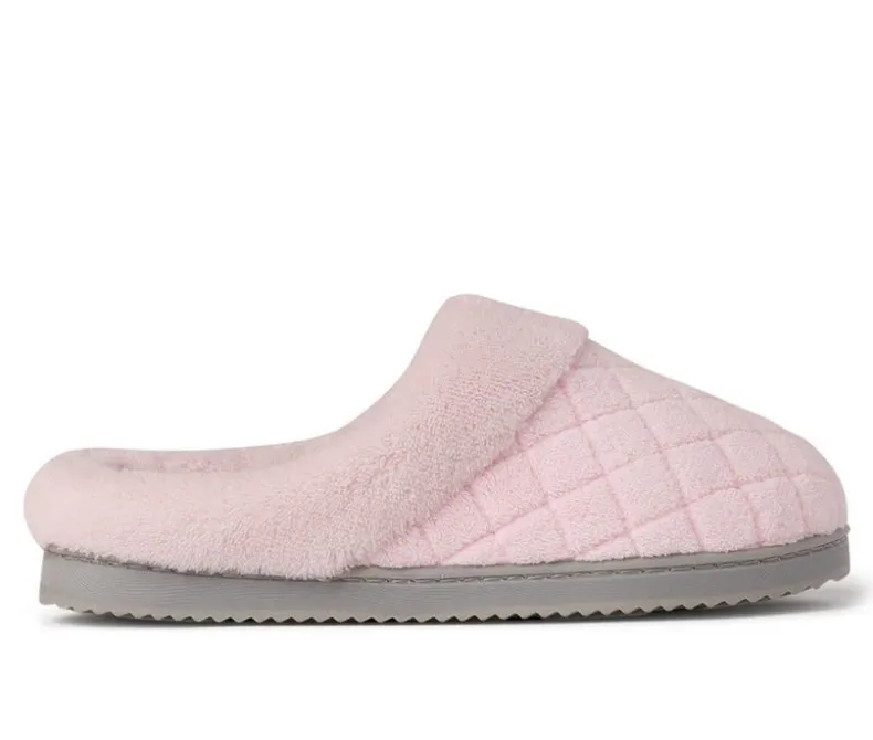 Slippers|Slippers>Dearfoams Libby Quilted Terry Clog Slippers