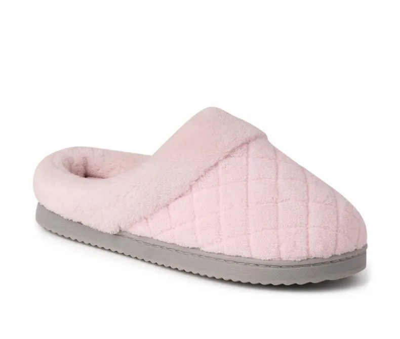 Slippers|Slippers>Dearfoams Libby Quilted Terry Clog Slippers
