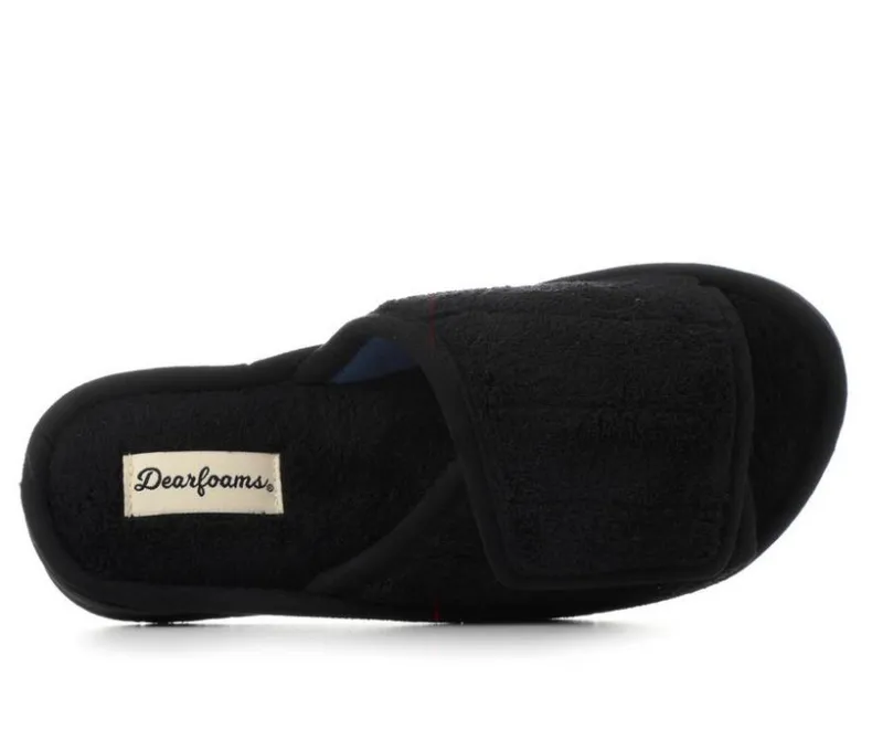 Slippers|Slippers>Dearfoams Mickey Terry Adjucstable Slide