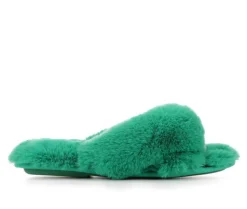 Slippers|Slippers>Jessica Simpson High Plush Knot Slide