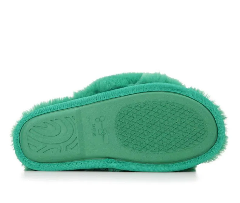 Slippers|Slippers>Jessica Simpson High Plush Knot Slide