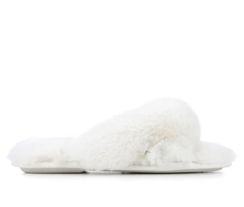 Slippers|Slippers>Jessica Simpson High Plush Knot Slide
