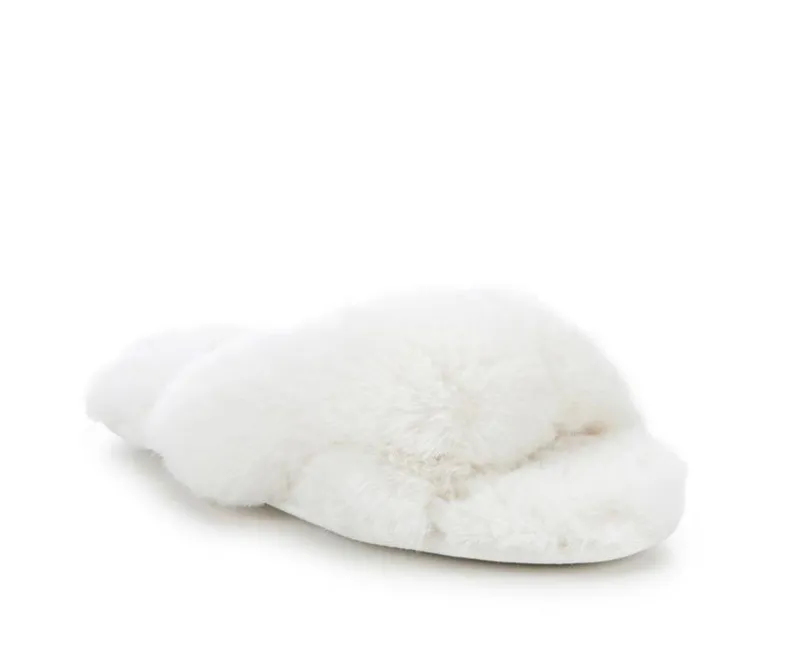 Slippers|Slippers>Jessica Simpson High Plush Knot Slide