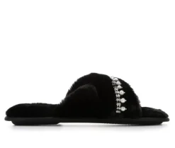 Slippers|Slippers>Jessica Simpson Pearl Fringe Cross Slide