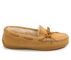 Slippers|Slippers>Minnetonka Women's Pile Lined Hardsole Moccasins
