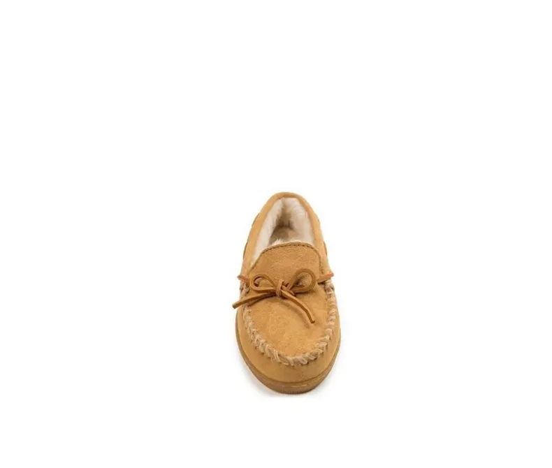 Slippers|Slippers>Minnetonka Women's Pile Lined Hardsole Moccasins