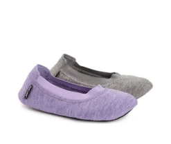 Slippers|Slippers>MUK LUKS 2 Pack Travel Slipper Set