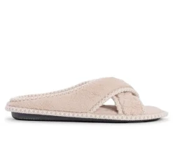 Slippers|Slippers>MUK LUKS Ada Micro Chenille Criss Cross Slippers