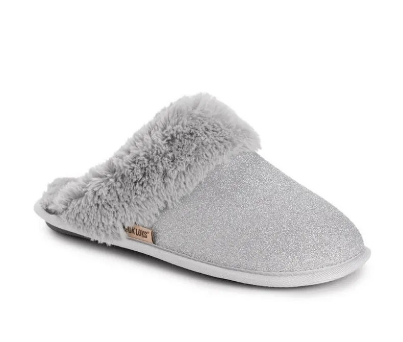Slippers|Slippers>MUK LUKS Angled Sparkle Scruff Slippers