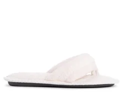 Slippers|Slippers>MUK LUKS Darlene Micro Chenille Thong Slippers