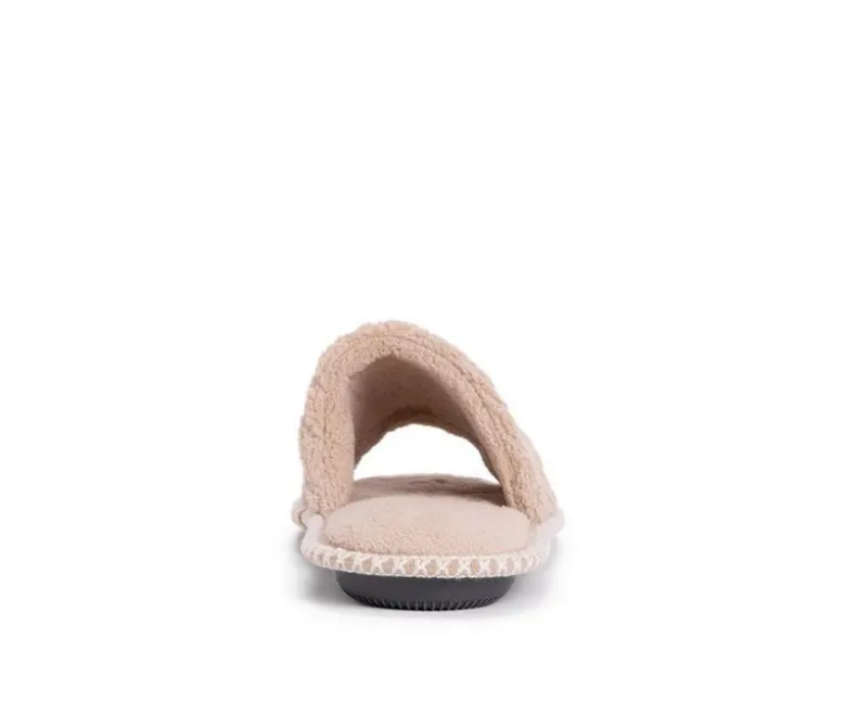 Slippers|Slippers>MUK LUKS Sally Micro Chenille Open Toe Scuff Slippers