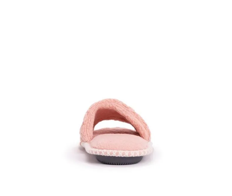 Slippers|Slippers>MUK LUKS Sally Micro Chenille Open Toe Scuff Slippers
