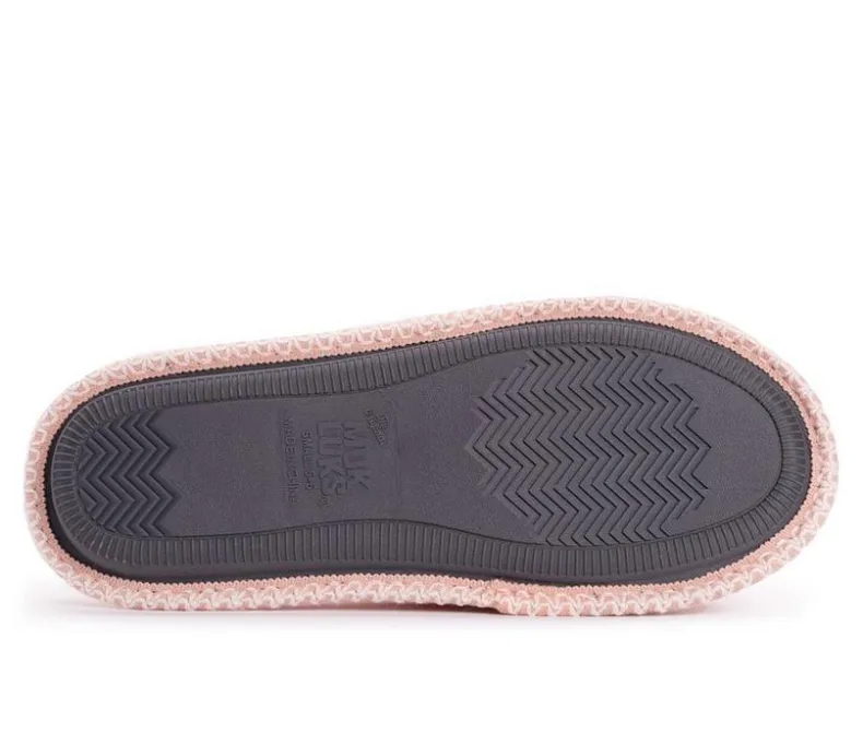 Slippers|Slippers>MUK LUKS Sally Micro Chenille Open Toe Scuff Slippers