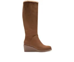 Tall|Cozy>Aerosoles Women's Binocular Shearling Tall Winter Wedge Boots