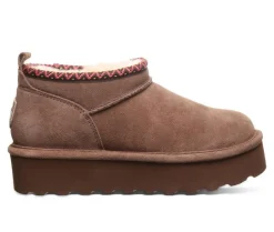 Cozy>Bearpaw Women's Retro Super Short Deco Platform Winter Booties