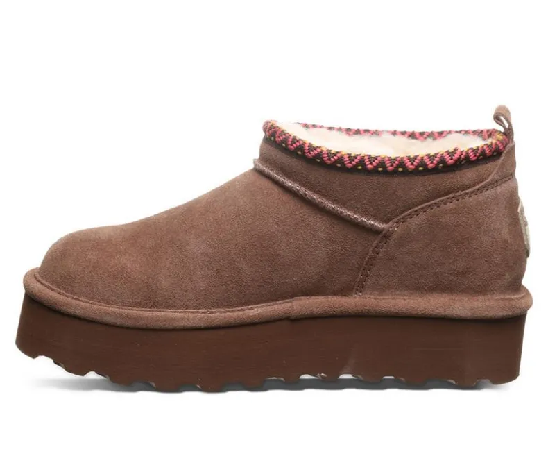 Cozy>Bearpaw Women's Retro Super Short Deco Platform Winter Booties