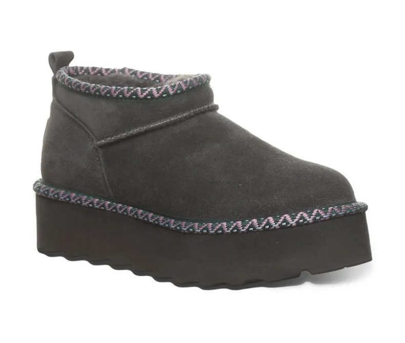 Cozy>Bearpaw Women's Retro Super Short Deco Platform Winter Booties