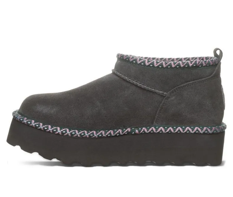 Cozy>Bearpaw Women's Retro Super Short Deco Platform Winter Booties