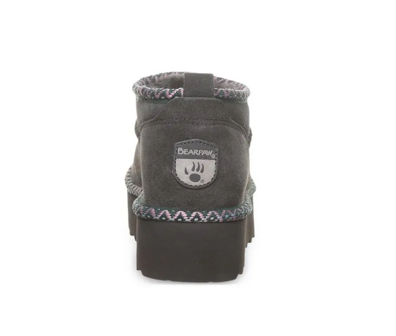 Cozy>Bearpaw Women's Retro Super Short Deco Platform Winter Booties