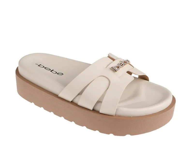 Sandals>Bebe Women's Phoebe Footbed Sandals