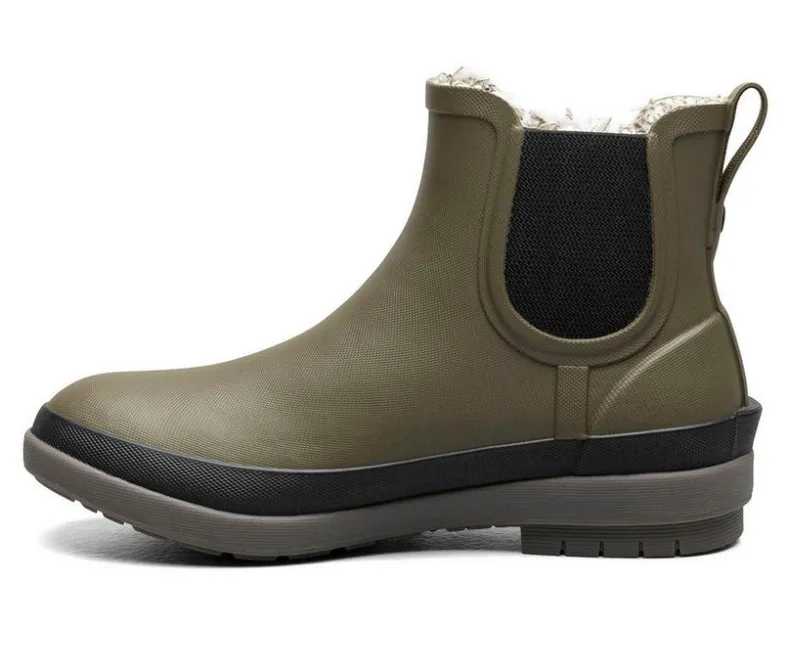 Cozy>Bogs Footwear Women's Amanda Plush II Chelsea Waterproof Boots