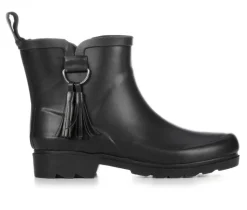 Boots & Booties>Capelli New York Women's Matte Solid Rain w/ Tassel Rain Boots