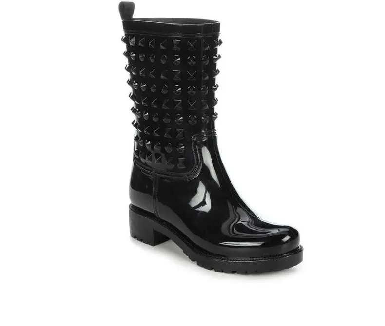 Boots & Booties>Capelli New York Women's Siny Studded Rain Boots