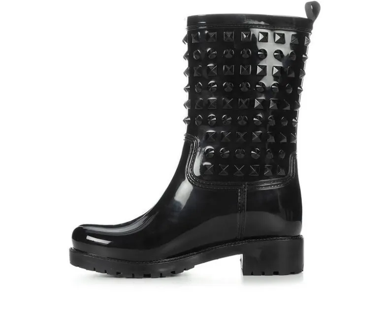 Boots & Booties>Capelli New York Women's Siny Studded Rain Boots