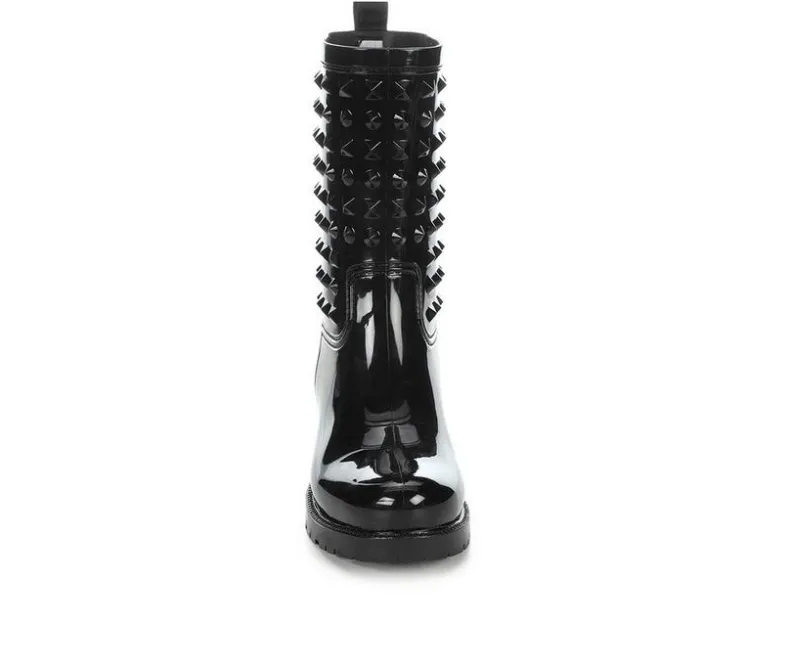 Boots & Booties>Capelli New York Women's Siny Studded Rain Boots