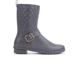Boots & Booties>Capelli New York Women's Solid Quilted Rain Boots