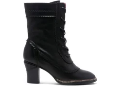 Lace Up|Dress>Chelsea Crew Women's Glimpse Mid Calf Lace Up Heeled Boots