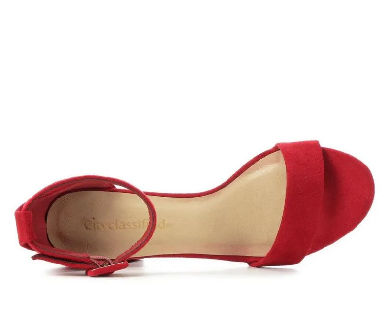 Sandals|Pumps & Heels>City Classified Women's Cake Block-Heeled Sandals