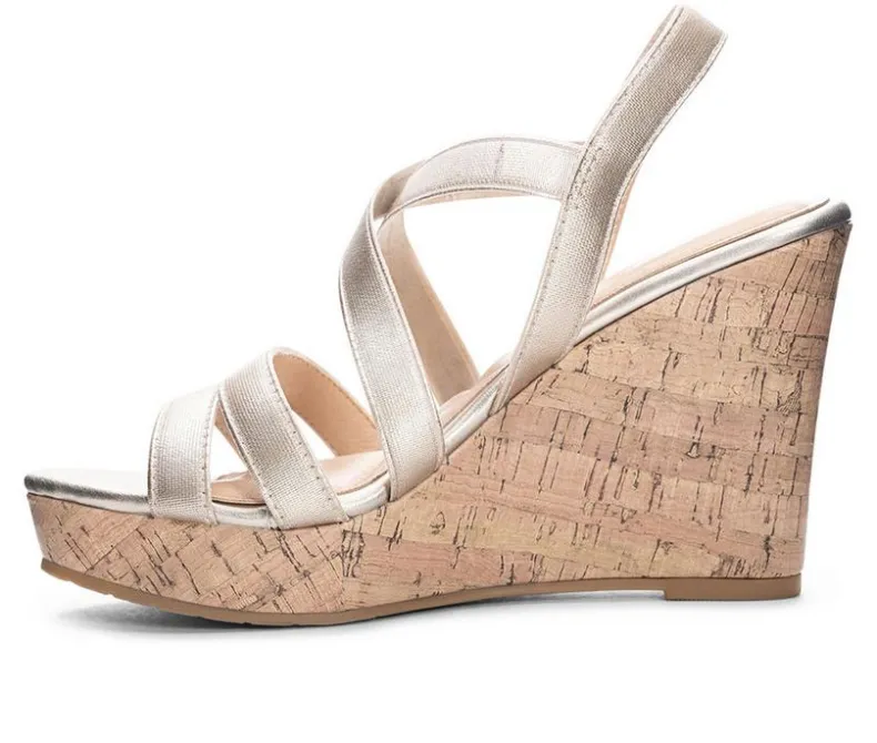 Pumps & Heels>CL By Laundry Women's Bijous Wedge Sandals