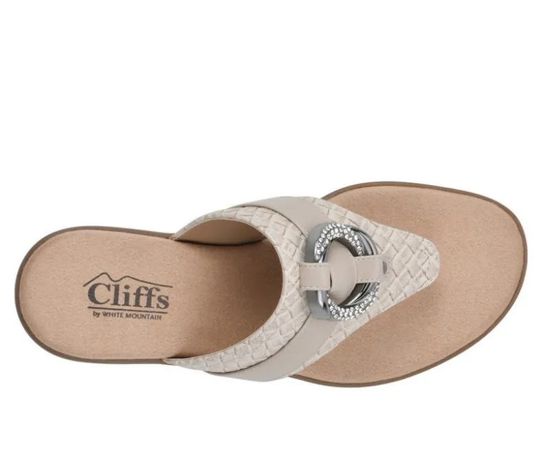 Sandals>Cliffs by White Mountain Women's Benedict Flip-Flops
