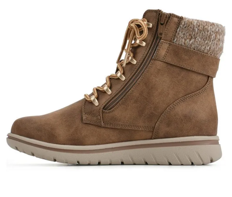 Lace Up>Cliffs by White Mountain Women's Hearten Lace Up Booties