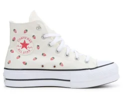 Platform|High Top>Converse Women's Chuck Taylor All Star Lift Hi Strawberry Sneakers