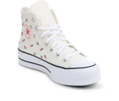 Platform|High Top>Converse Women's Chuck Taylor All Star Lift Hi Strawberry Sneakers