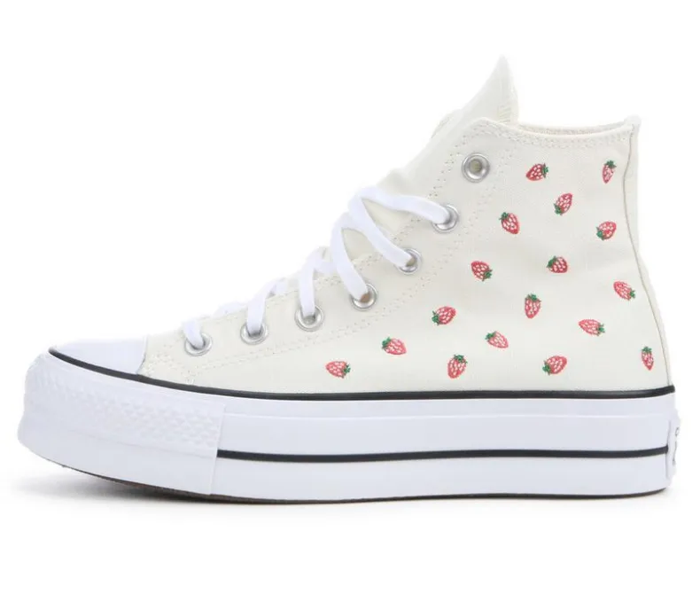 Platform|High Top>Converse Women's Chuck Taylor All Star Lift Hi Strawberry Sneakers
