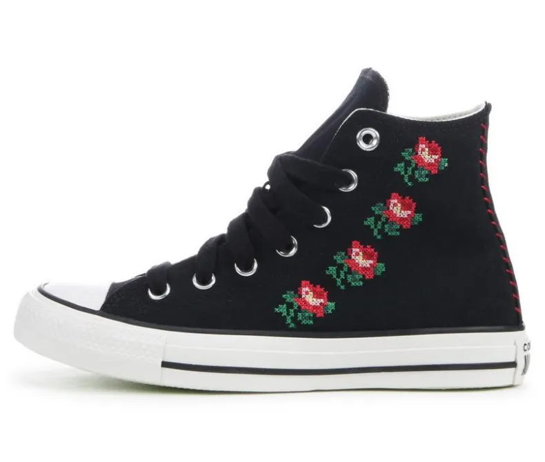 High Top|Athletics & Sneakers>Converse Women's Chuck Taylor All Star Lift Hi Floral Sneakers