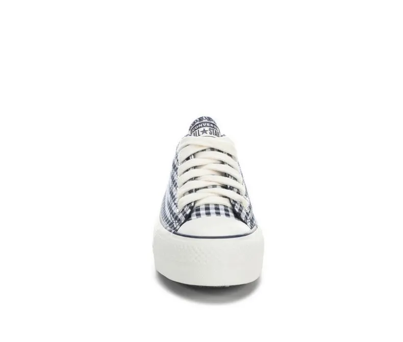 Platform|Fashion & Lifestyle>Converse Women's Chuck Taylor All Star Lift Ox Gingham Platform Sneakers