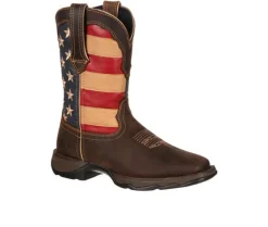 Cowboy & Western>Durango Women's Patriotic Pull On Western Flag Cowboy Boots
