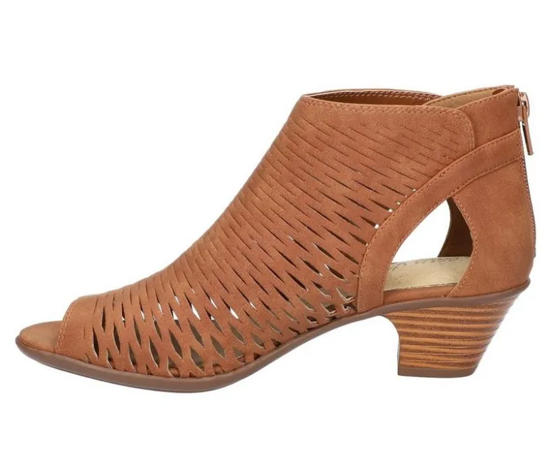 Pumps & Heels>Easy Street Women's Sunrise Heeled Peep Toe Booties