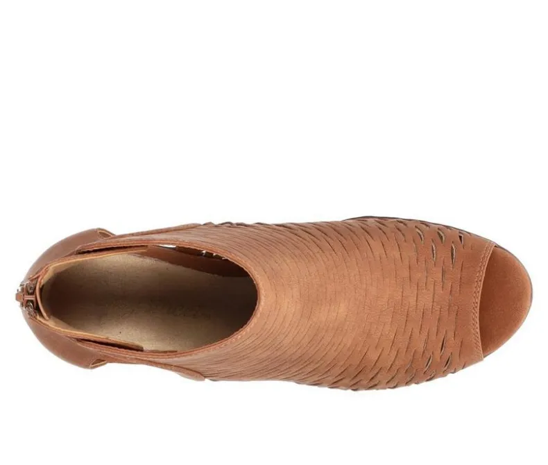 Pumps & Heels>Easy Street Women's Sunrise Heeled Peep Toe Booties