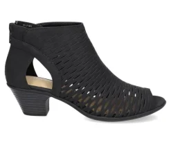 Pumps & Heels>Easy Street Women's Sunrise Heeled Peep Toe Booties