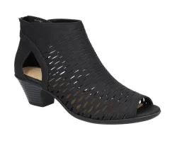 Pumps & Heels>Easy Street Women's Sunrise Heeled Peep Toe Booties