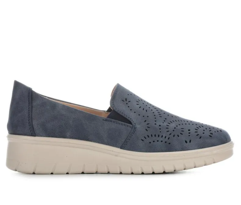 Pumps & Heels|Boat Shoes & Slip-Ons>Easy Street Women's Ying Ying Slip-On Wedge Shoes