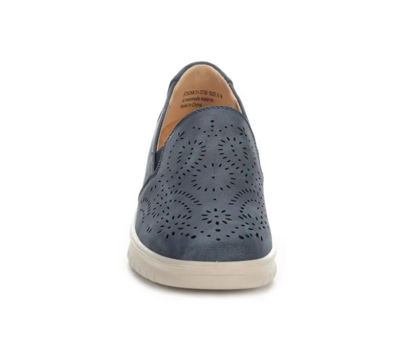 Pumps & Heels|Boat Shoes & Slip-Ons>Easy Street Women's Ying Ying Slip-On Wedge Shoes