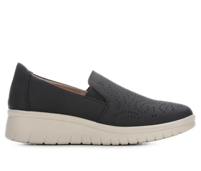 Pumps & Heels|Boat Shoes & Slip-Ons>Easy Street Women's Ying Ying Slip-On Wedge Shoes