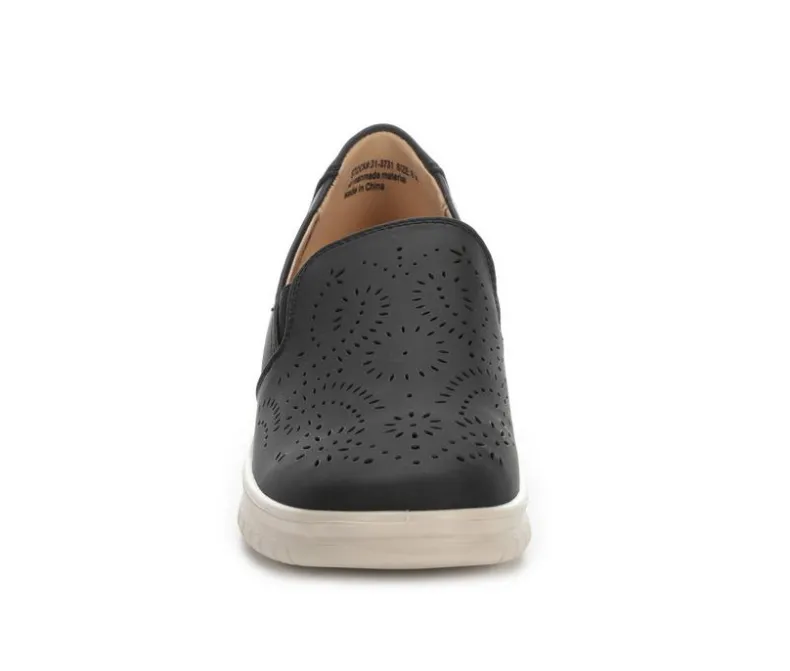 Pumps & Heels|Boat Shoes & Slip-Ons>Easy Street Women's Ying Ying Slip-On Wedge Shoes